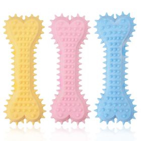 2pcs New dog grinding teeth biting toys Creamy scented with prickly flat bones Large and small dog teeth grinding toys; dog's gifts