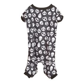 Pet Dog Halloween Cosplay Skeleton Pattern Four-Legged Costume