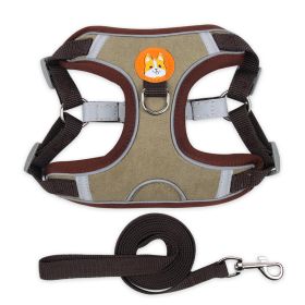 dog Harnesses and dog leash set; Pet Chest Strap Vest Dog Strap Small Dog Rope Wholesale Reflective Dog Towing Rope